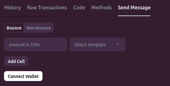 Send Message Tab